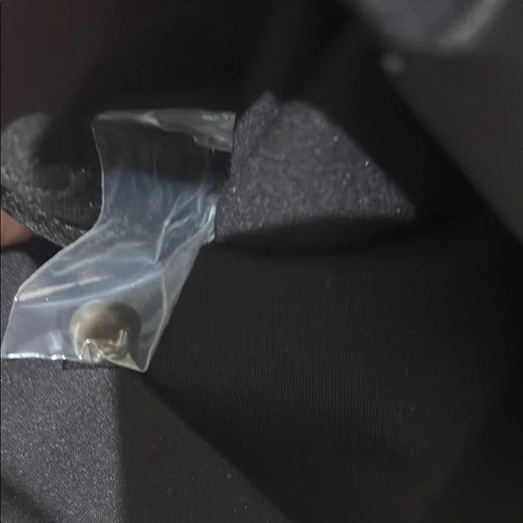 J. McLaughlin Classic Black Sleeveless Jumpsuit with Waist Tie and tuxedo stripe - Picture 5 of 5